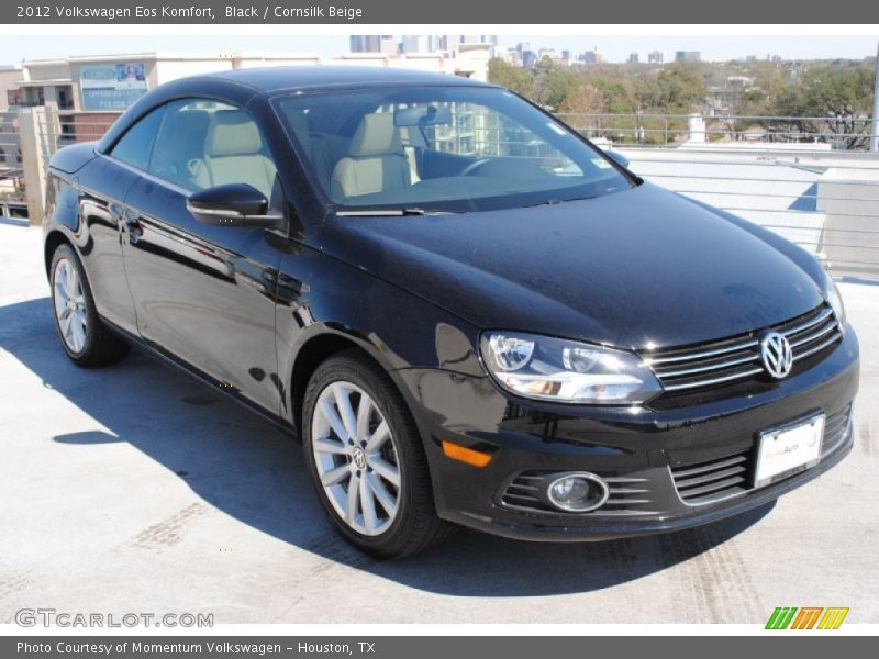 Black / Cornsilk Beige 2012 Volkswagen Eos Komfort