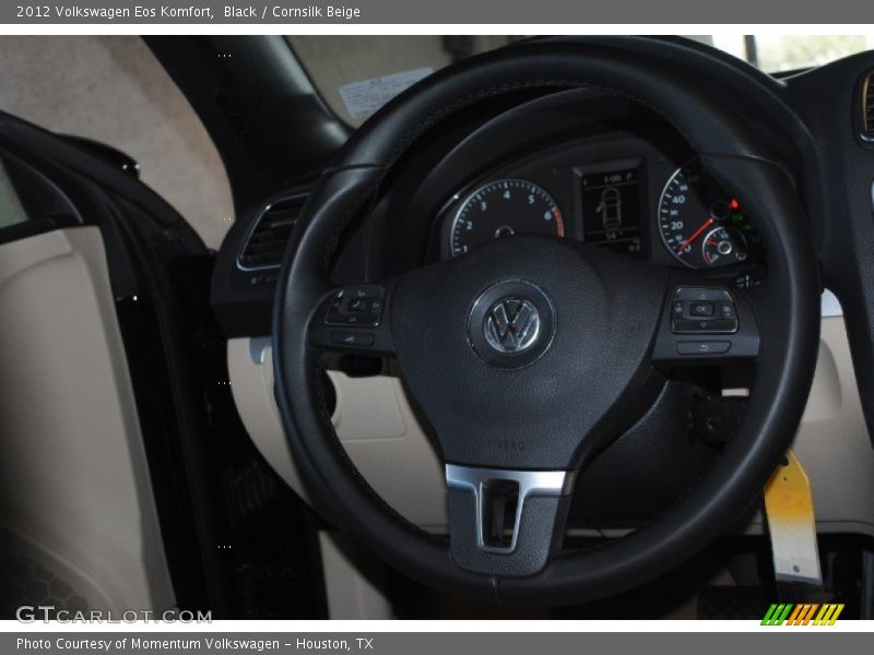 Black / Cornsilk Beige 2012 Volkswagen Eos Komfort