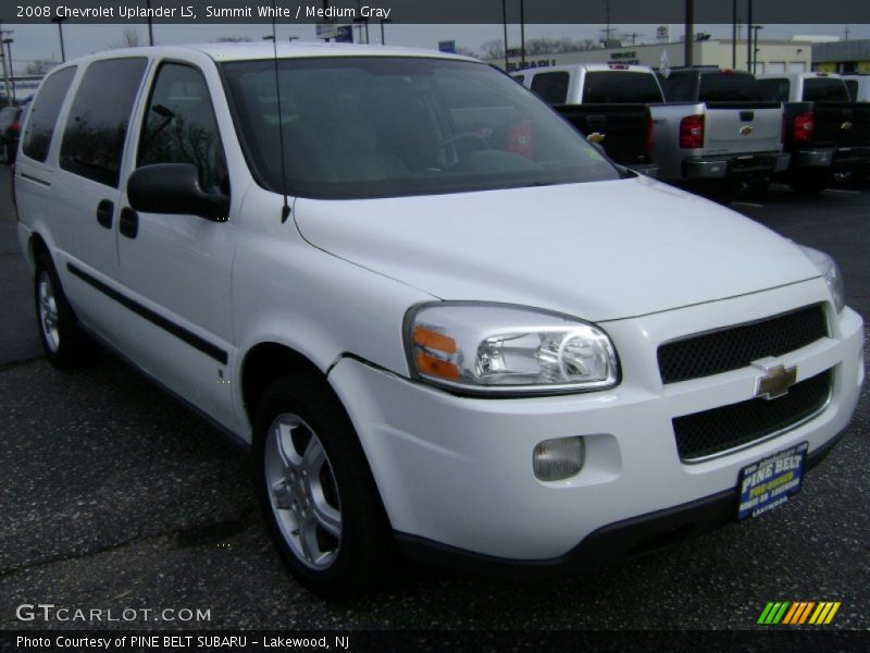 Summit White / Medium Gray 2008 Chevrolet Uplander LS