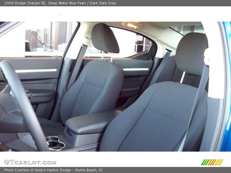 Deep Water Blue Pearl / Dark Slate Gray 2009 Dodge Charger SE