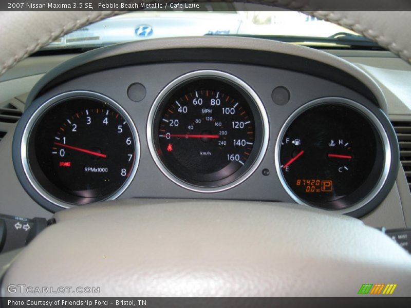 Pebble Beach Metallic / Cafe Latte 2007 Nissan Maxima 3.5 SE
