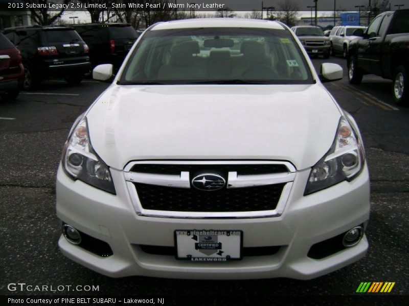 Satin White Pearl / Warm Ivory Leather 2013 Subaru Legacy 2.5i Limited