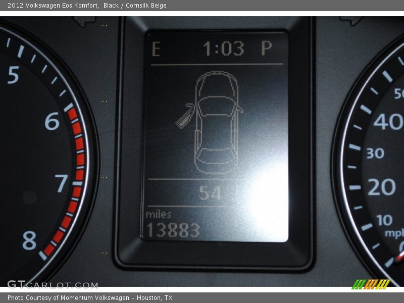 Black / Cornsilk Beige 2012 Volkswagen Eos Komfort
