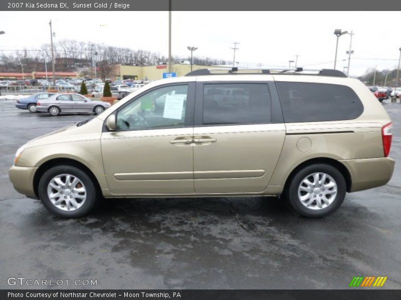 Sunset Gold / Beige 2007 Kia Sedona EX