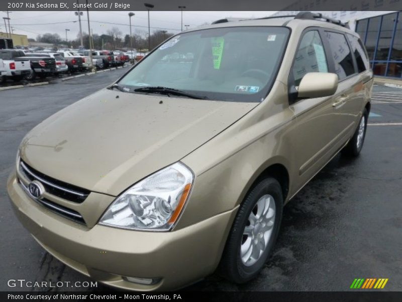 Sunset Gold / Beige 2007 Kia Sedona EX
