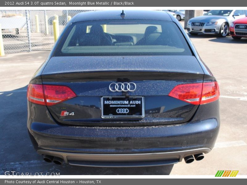 Moonlight Blue Metallic / Black/Black 2012 Audi S4 3.0T quattro Sedan