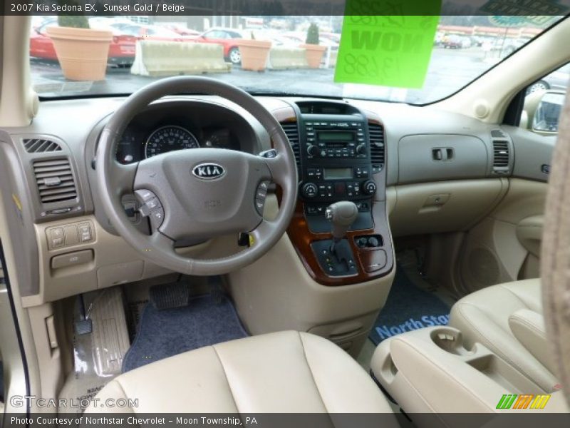 Sunset Gold / Beige 2007 Kia Sedona EX