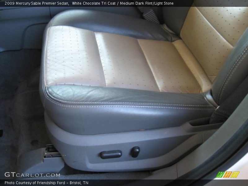 White Chocolate Tri Coat / Medium Dark Flint/Light Stone 2009 Mercury Sable Premier Sedan