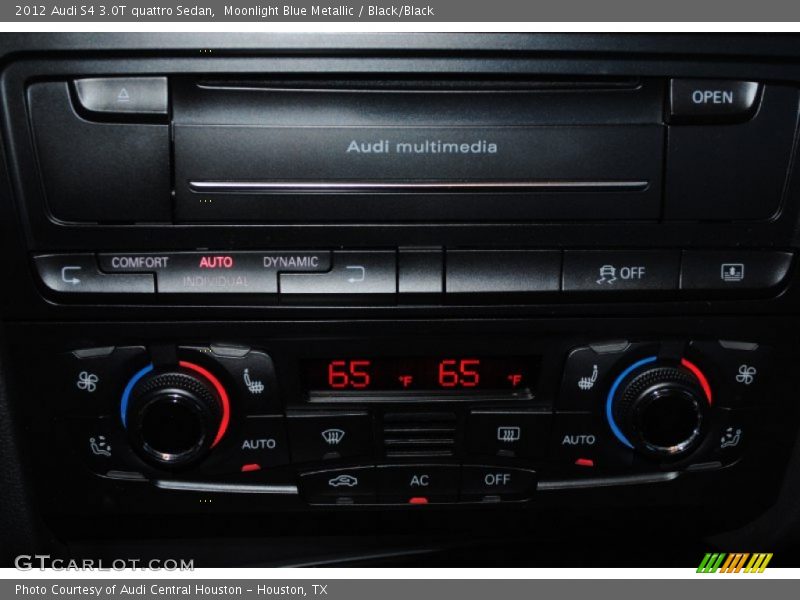 Moonlight Blue Metallic / Black/Black 2012 Audi S4 3.0T quattro Sedan