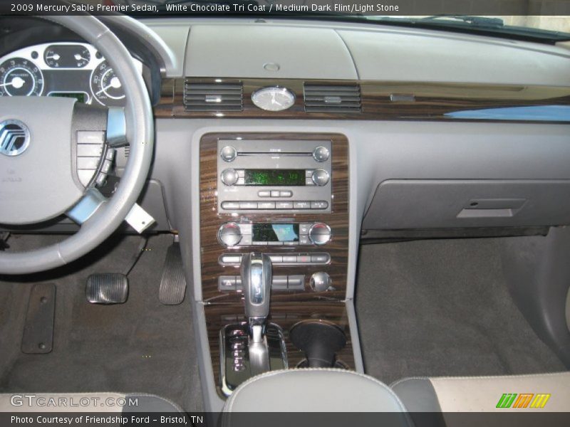 White Chocolate Tri Coat / Medium Dark Flint/Light Stone 2009 Mercury Sable Premier Sedan