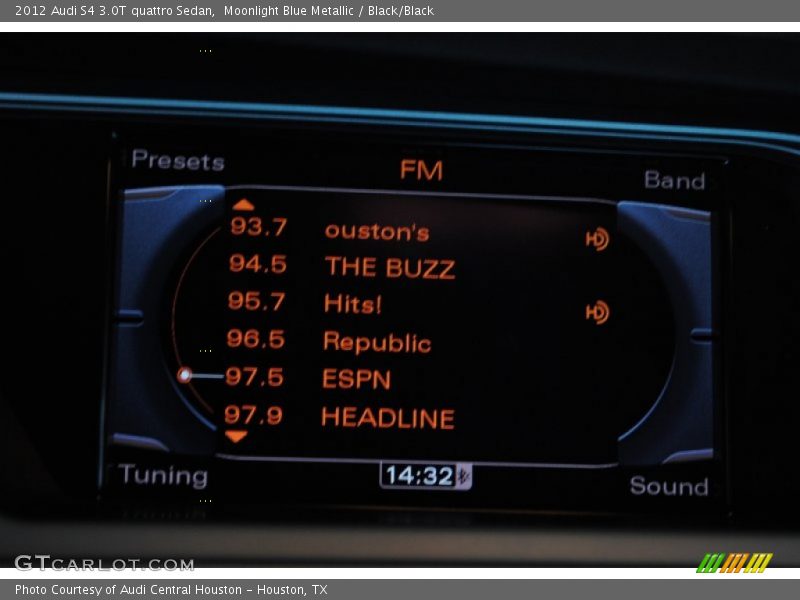 Moonlight Blue Metallic / Black/Black 2012 Audi S4 3.0T quattro Sedan