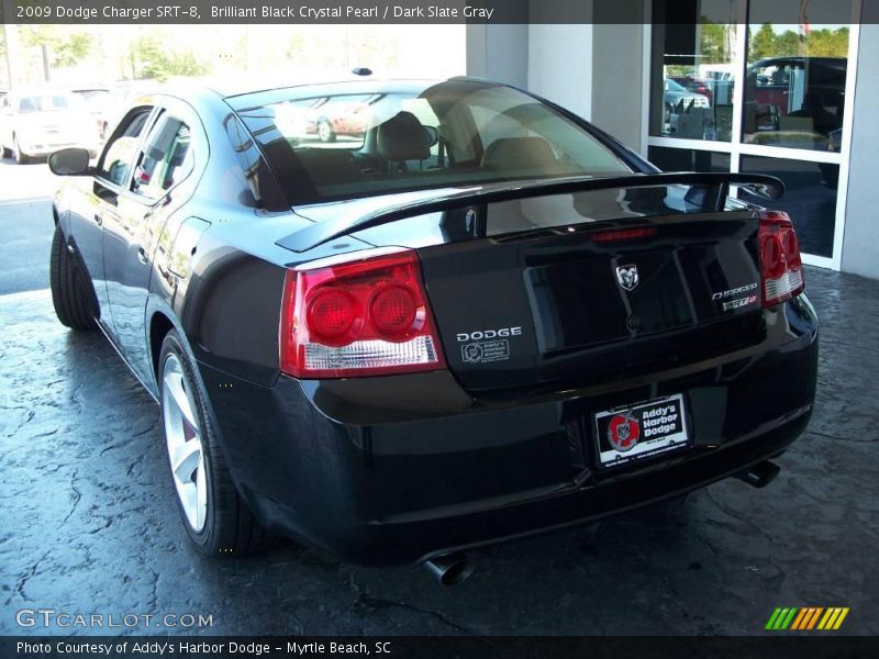 Brilliant Black Crystal Pearl / Dark Slate Gray 2009 Dodge Charger SRT-8