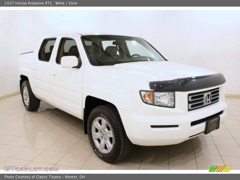White / Olive 2007 Honda Ridgeline RTS