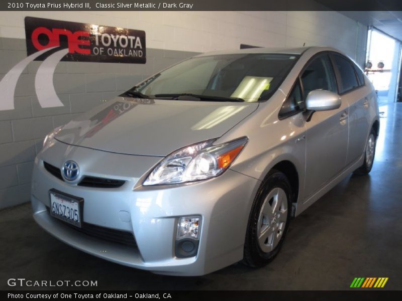 Classic Silver Metallic / Dark Gray 2010 Toyota Prius Hybrid III