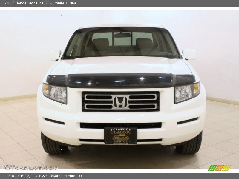 White / Olive 2007 Honda Ridgeline RTS