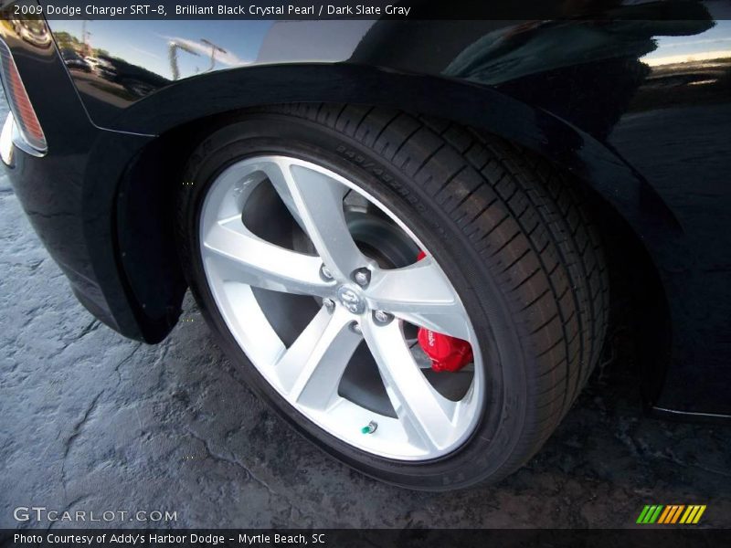 Brilliant Black Crystal Pearl / Dark Slate Gray 2009 Dodge Charger SRT-8