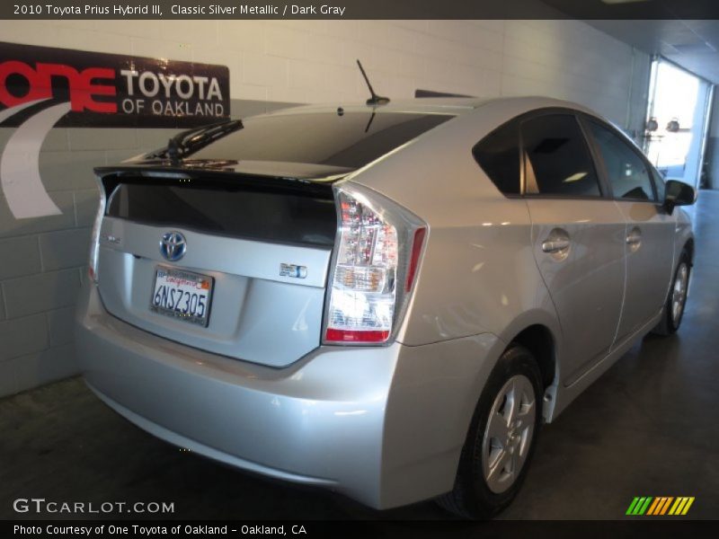 Classic Silver Metallic / Dark Gray 2010 Toyota Prius Hybrid III