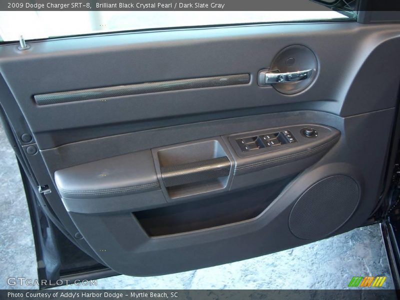 Brilliant Black Crystal Pearl / Dark Slate Gray 2009 Dodge Charger SRT-8