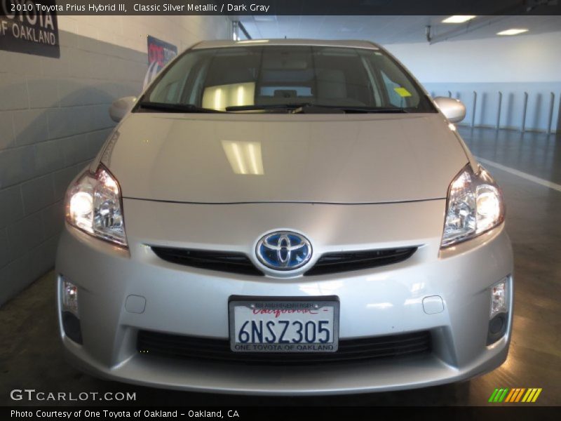 Classic Silver Metallic / Dark Gray 2010 Toyota Prius Hybrid III