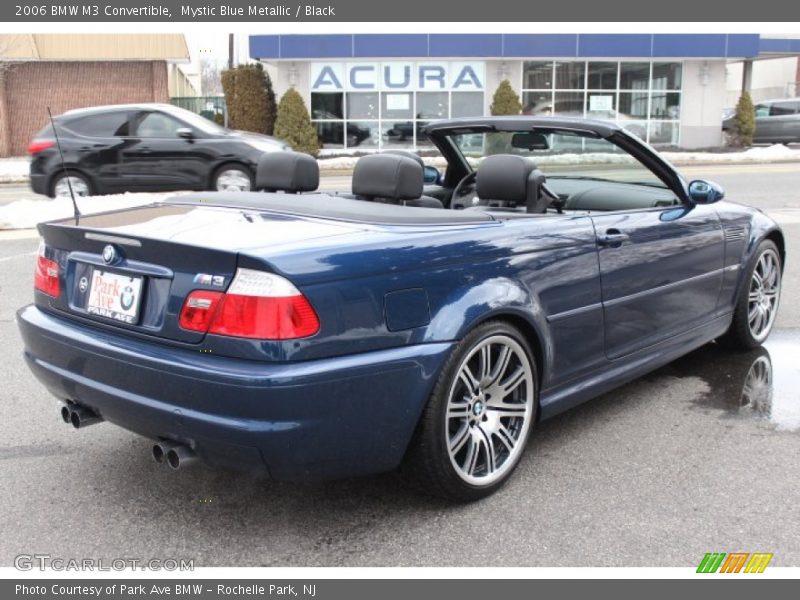 Mystic Blue Metallic / Black 2006 BMW M3 Convertible