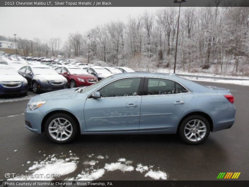 Silver Topaz Metallic / Jet Black 2013 Chevrolet Malibu LT
