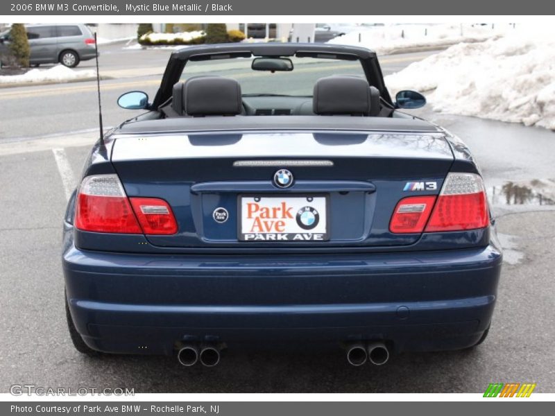 Mystic Blue Metallic / Black 2006 BMW M3 Convertible