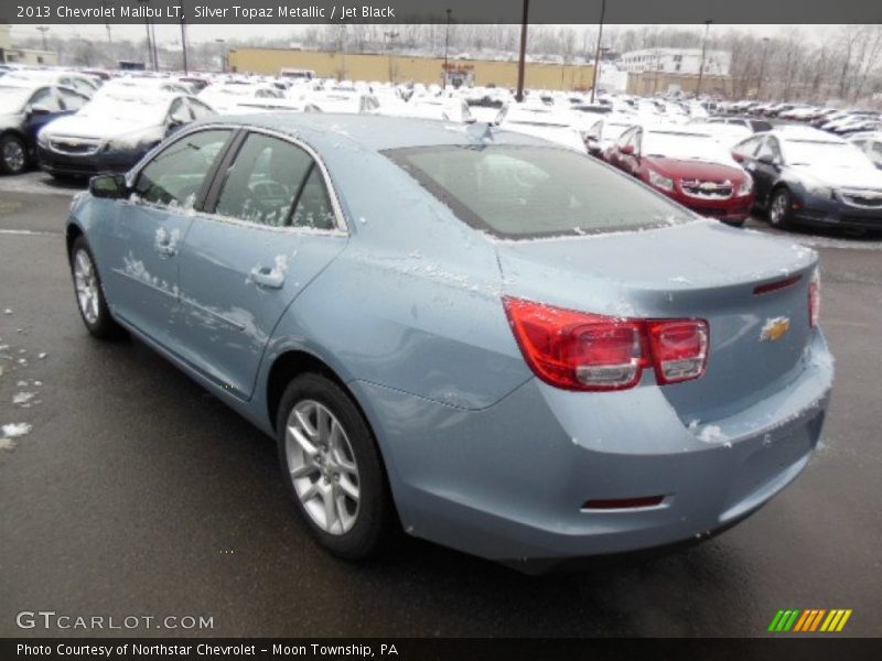 Silver Topaz Metallic / Jet Black 2013 Chevrolet Malibu LT