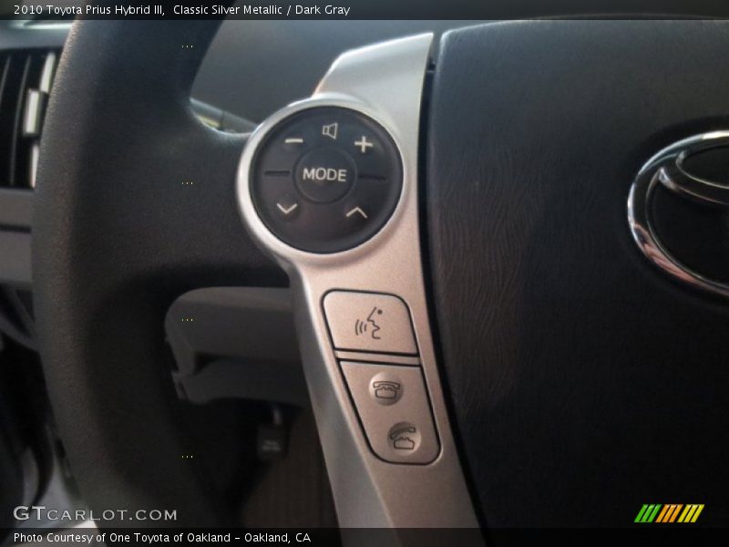 Classic Silver Metallic / Dark Gray 2010 Toyota Prius Hybrid III