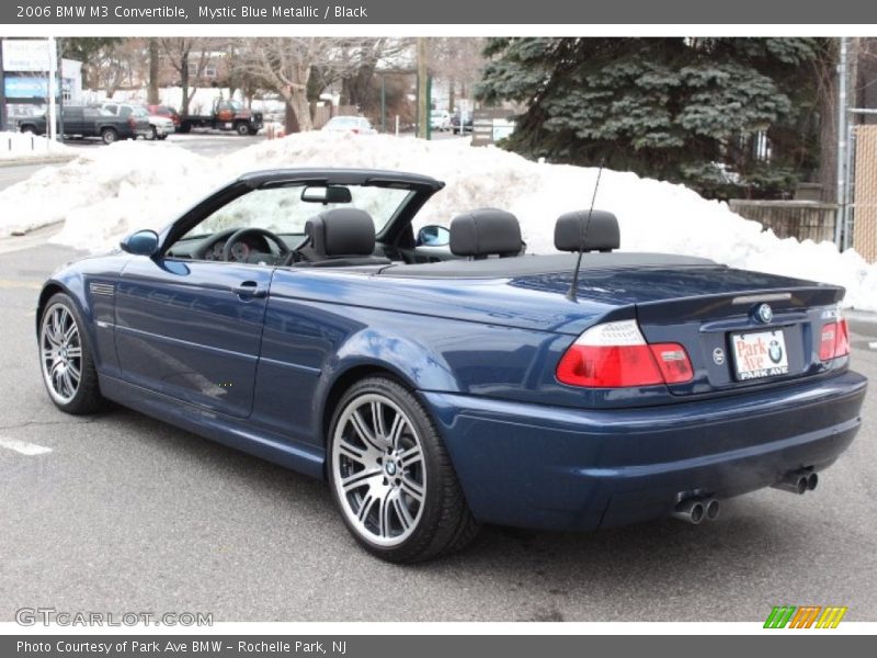 Mystic Blue Metallic / Black 2006 BMW M3 Convertible