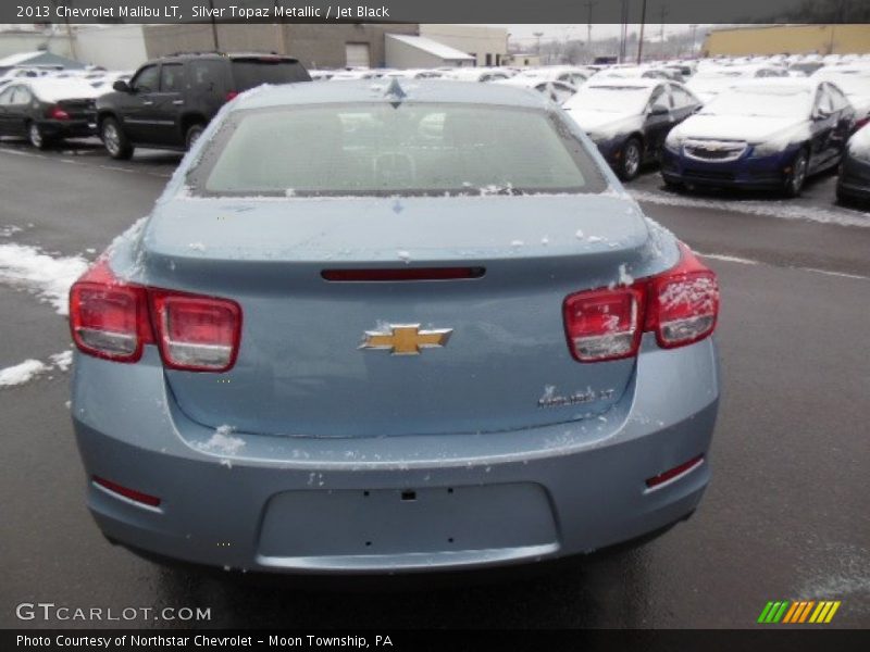 Silver Topaz Metallic / Jet Black 2013 Chevrolet Malibu LT