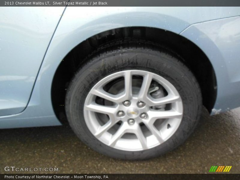 Silver Topaz Metallic / Jet Black 2013 Chevrolet Malibu LT