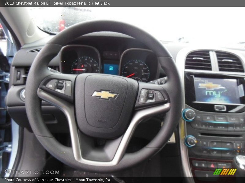 Silver Topaz Metallic / Jet Black 2013 Chevrolet Malibu LT