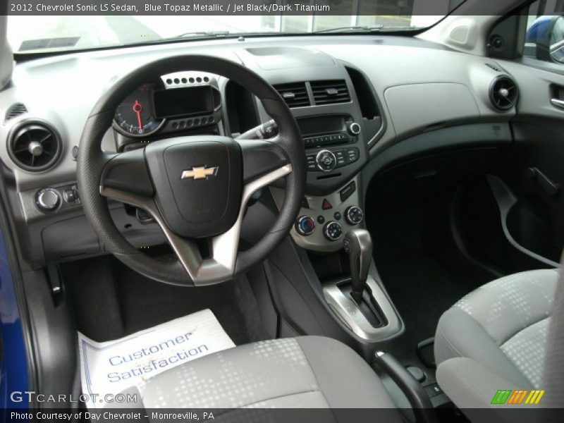 Jet Black/Dark Titanium Interior - 2012 Sonic LS Sedan 