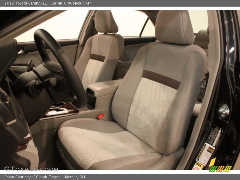 Front Seat of 2012 Camry XLE