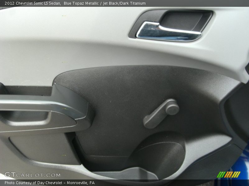 Blue Topaz Metallic / Jet Black/Dark Titanium 2012 Chevrolet Sonic LS Sedan