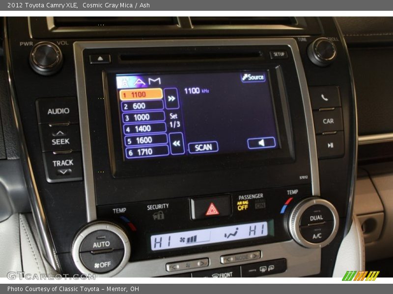 Cosmic Gray Mica / Ash 2012 Toyota Camry XLE