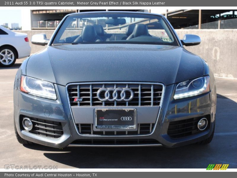 Meteor Grey Pearl Effect / Black Silk Nappa Leather 2011 Audi S5 3.0 TFSI quattro Cabriolet