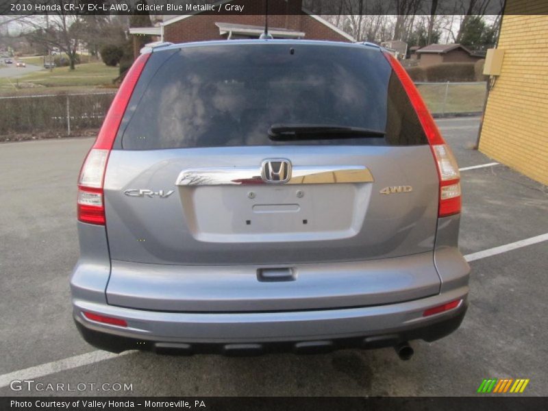 Glacier Blue Metallic / Gray 2010 Honda CR-V EX-L AWD