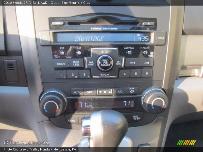 Controls of 2010 CR-V EX-L AWD