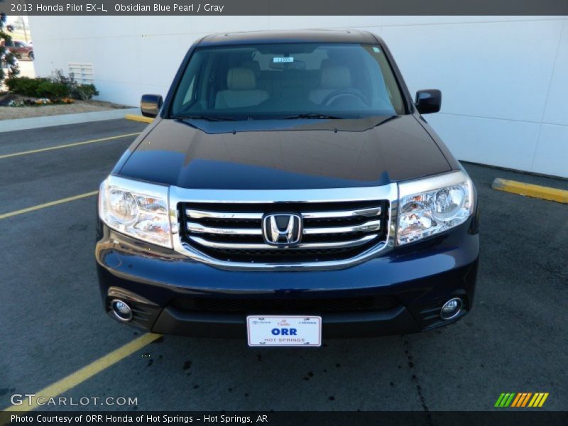 Obsidian Blue Pearl / Gray 2013 Honda Pilot EX-L