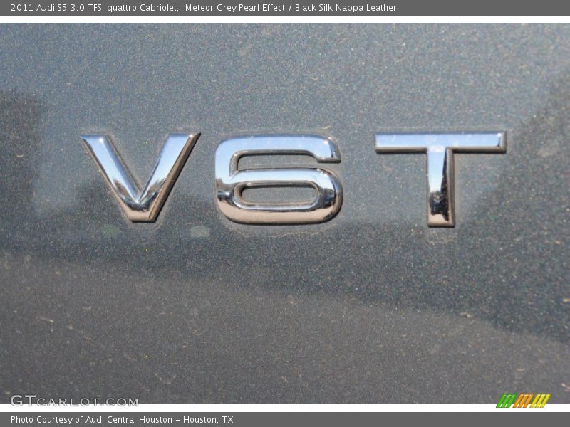 Meteor Grey Pearl Effect / Black Silk Nappa Leather 2011 Audi S5 3.0 TFSI quattro Cabriolet