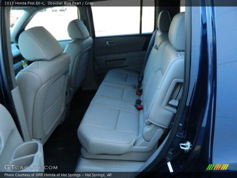 Obsidian Blue Pearl / Gray 2013 Honda Pilot EX-L