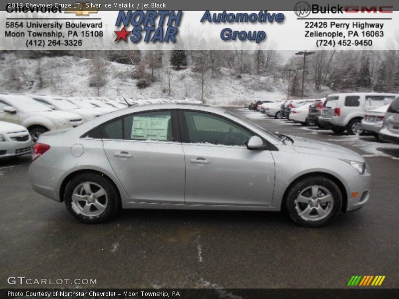 Silver Ice Metallic / Jet Black 2013 Chevrolet Cruze LT