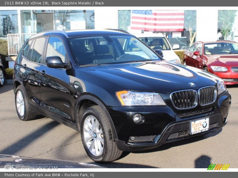 Black Sapphire Metallic / Black 2013 BMW X3 xDrive 28i