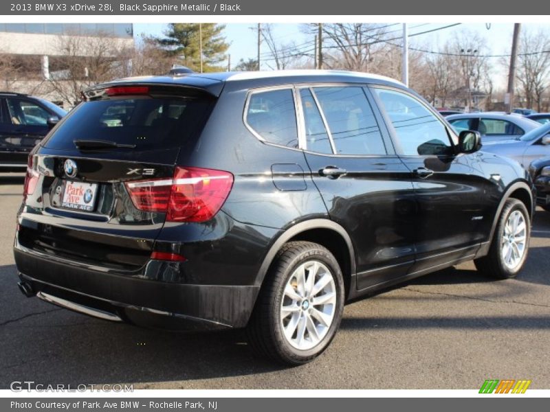 Black Sapphire Metallic / Black 2013 BMW X3 xDrive 28i