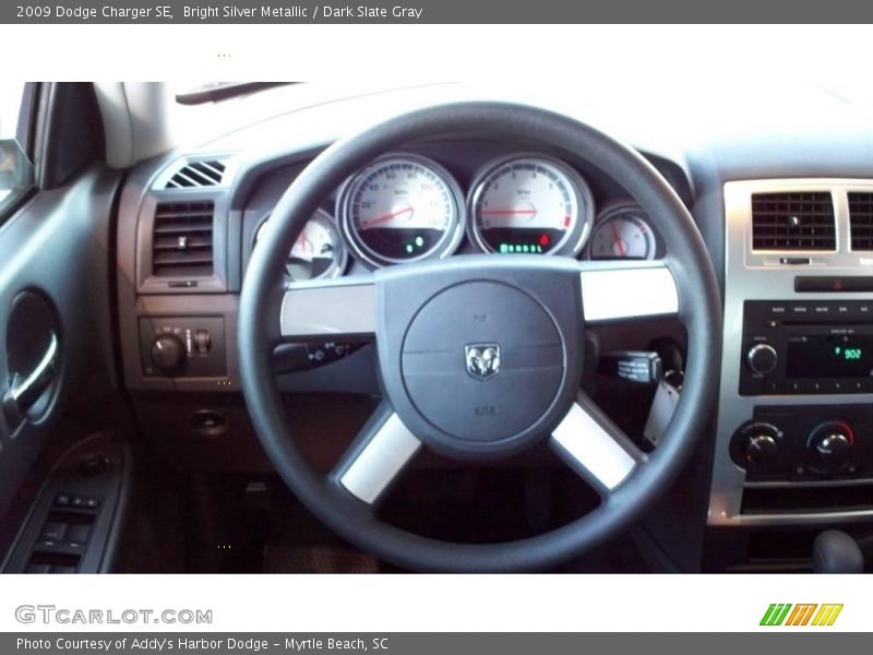 Bright Silver Metallic / Dark Slate Gray 2009 Dodge Charger SE