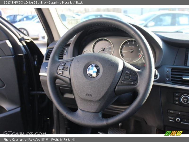Black Sapphire Metallic / Black 2013 BMW X3 xDrive 28i
