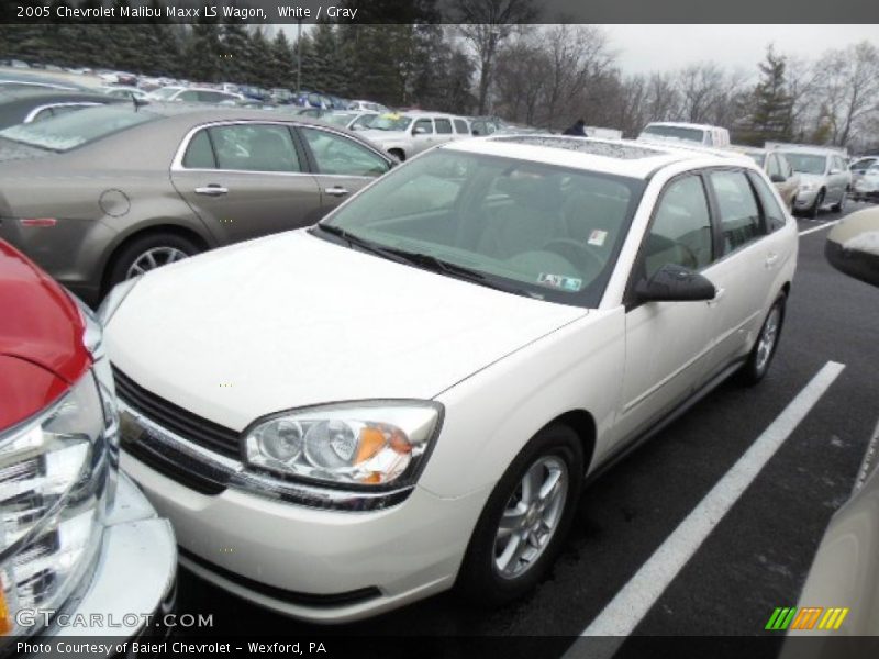White / Gray 2005 Chevrolet Malibu Maxx LS Wagon