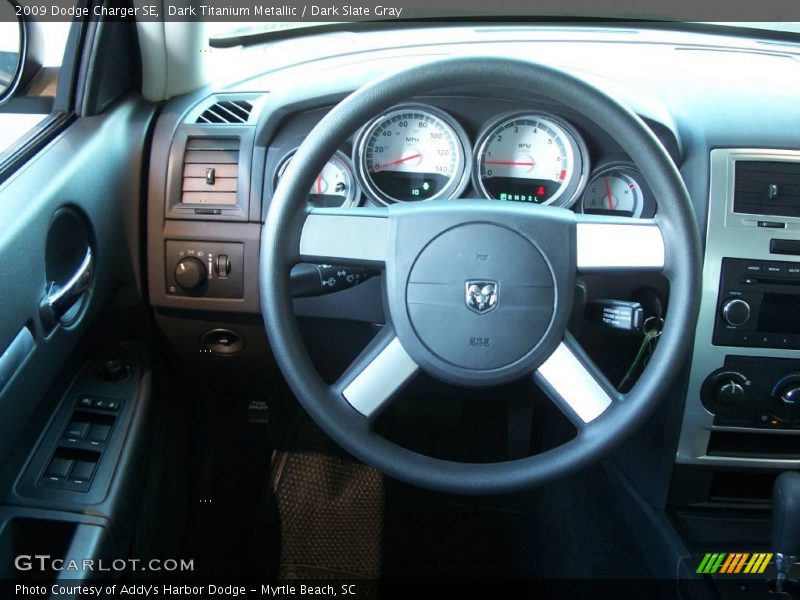 Dark Titanium Metallic / Dark Slate Gray 2009 Dodge Charger SE