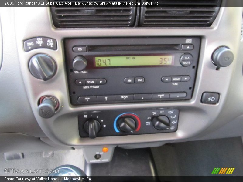 Controls of 2006 Ranger XLT SuperCab 4x4